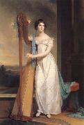 Thomas Sully Lady with a Harp:Eliza Ridgely Spain oil painting artist